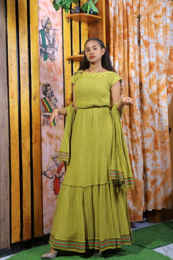Olive Dress I005