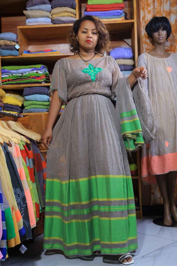 Gray Habehsa dress I012