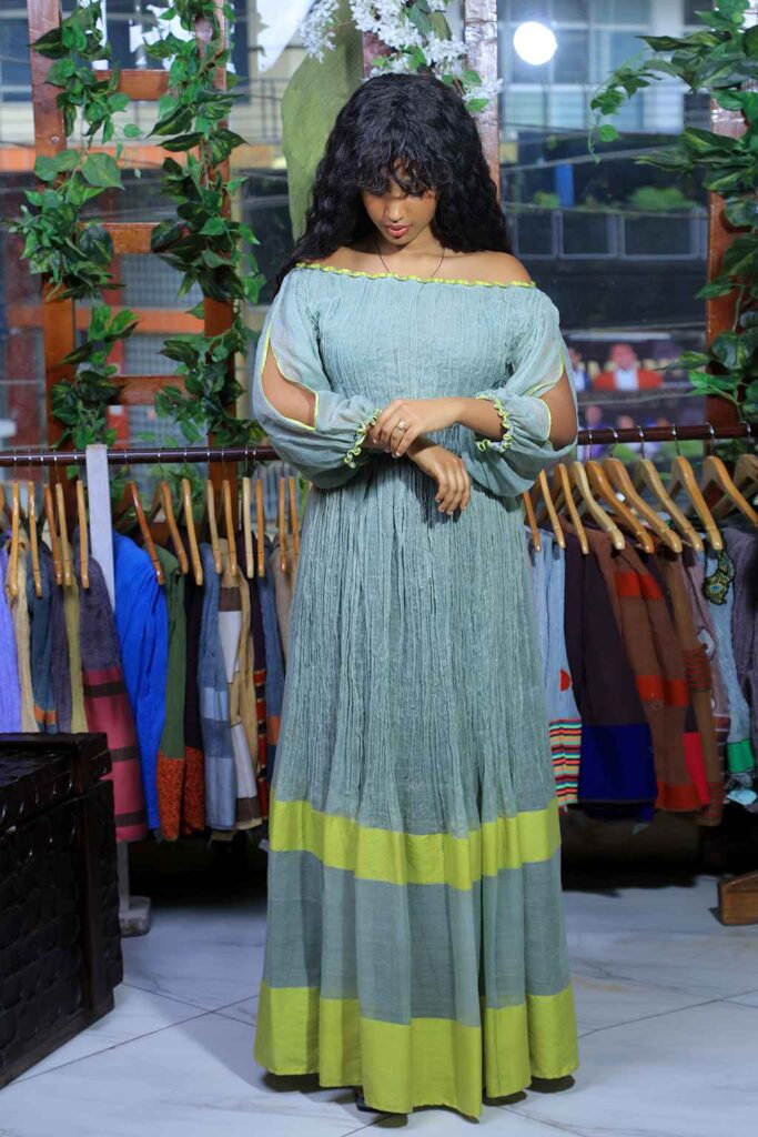 Sky blue cultural dress I013