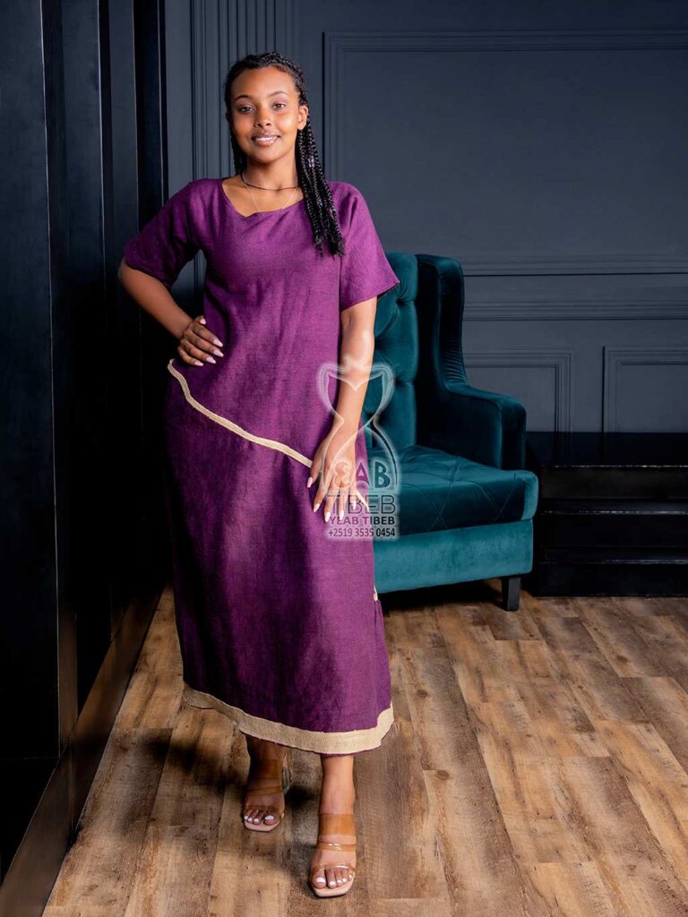 Purple dress J010