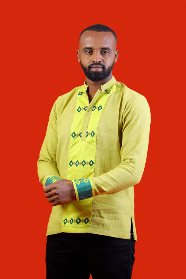 Yellow green men Top L006