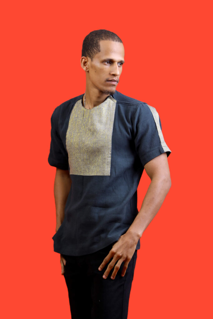 Dark blue men Top L023