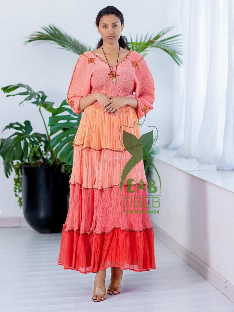 Rose, Light steel blue and purple cultural dress J026
