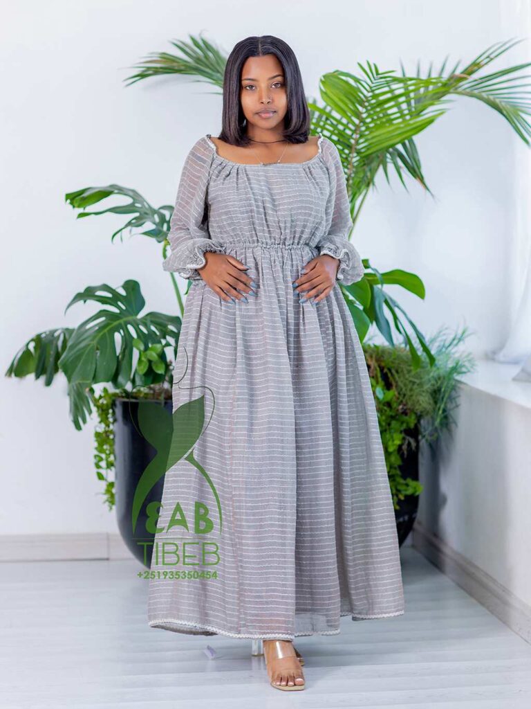 Silver long dress J015