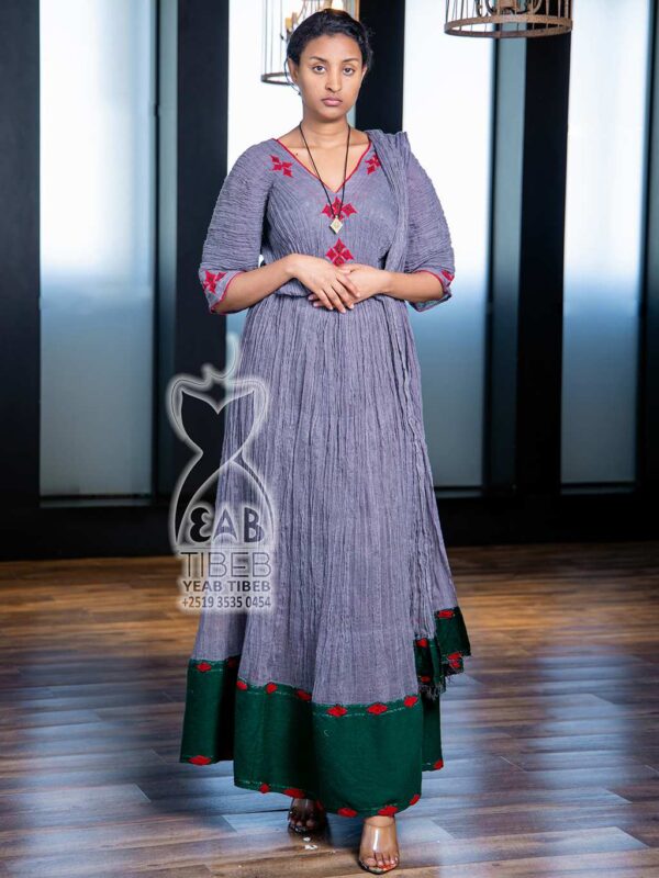 Gray dress J030