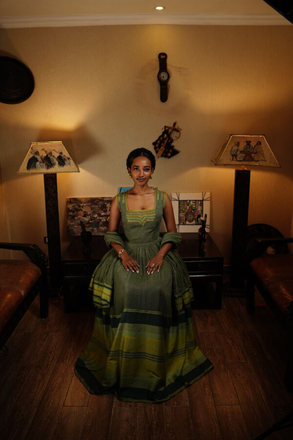 Royal Green Enkutatash Dress